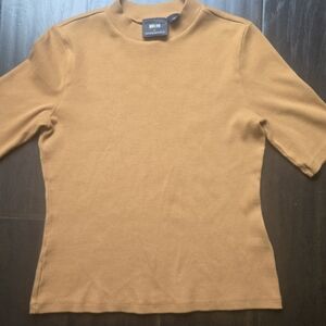 Anthropologie Maeve Amber Ribbed Top